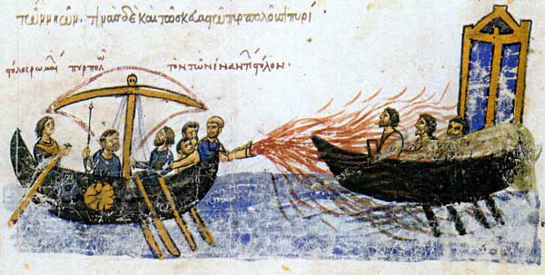 fuego griego - Curiosidades de la Historia
