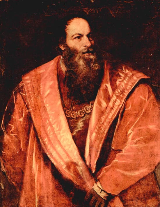 Retrato de Pietro Aretino de Tiziano