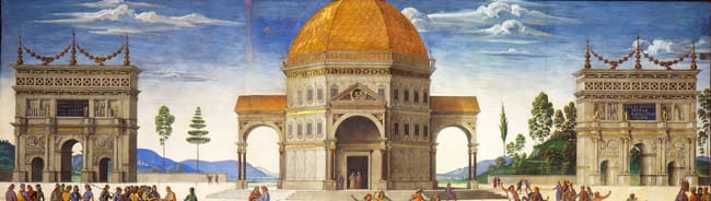 Templo de Jerusalén y arco de triunfo Constantino