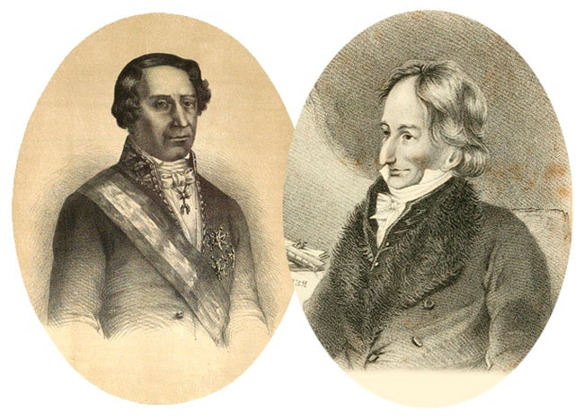 El duque de Frías y Antonio Zea