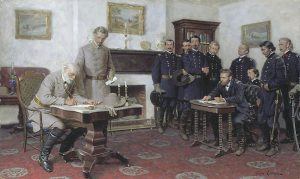 Rendicion de Lee ante Grant en Appomattox - Curiosidades de la Historia