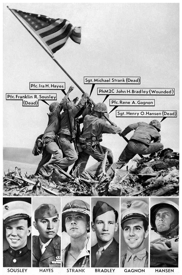 foto bandera de iwo Jima - curiosidades de la historia