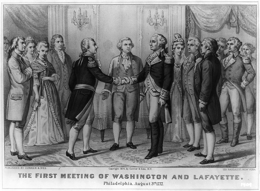 La Fayette con George Washington