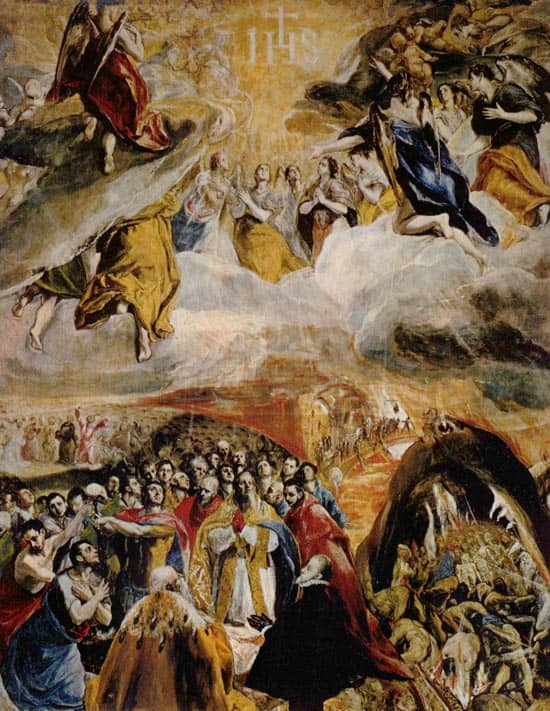 La adoracion del nombre de Jesus el greco