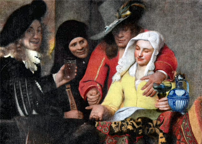"La alcahueta" de vermeer 1656